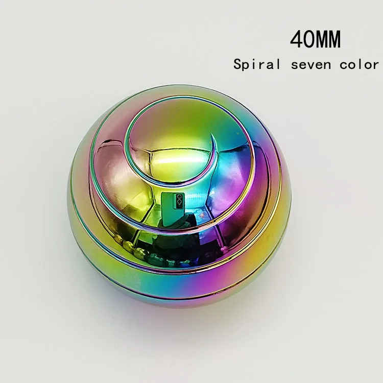 Desktop Spherical Gyroscope Metal Fingertip Gyroscope Adult Circular Optical Phantom Finger Decompression Gyroscope