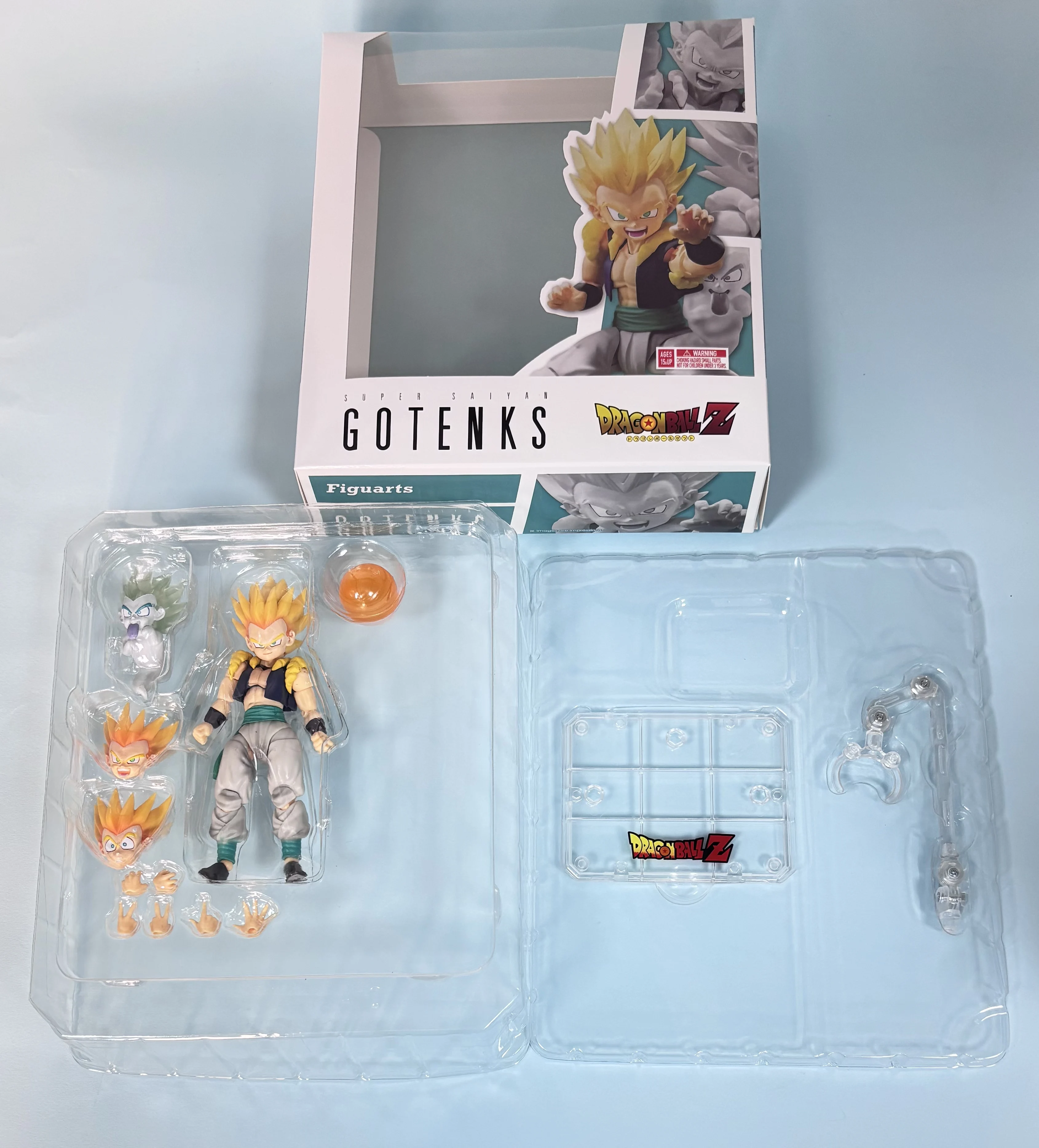 Figura de Acción Grande de Gotenks Super Saiyan de Dragon Ball Super de Bandai SHF - Figura en Caja