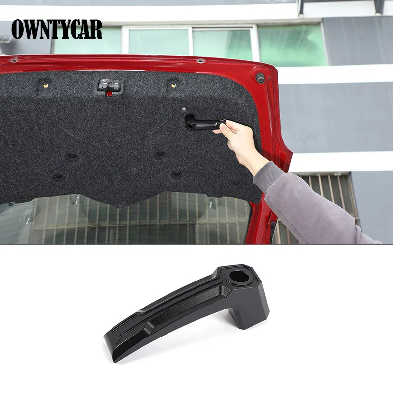 

Fit For Fiat 500 2007-2025 Aluminum Alloy Car Rear Trunk Tailgate Door Assist Pull Handle Trim Car Accessories