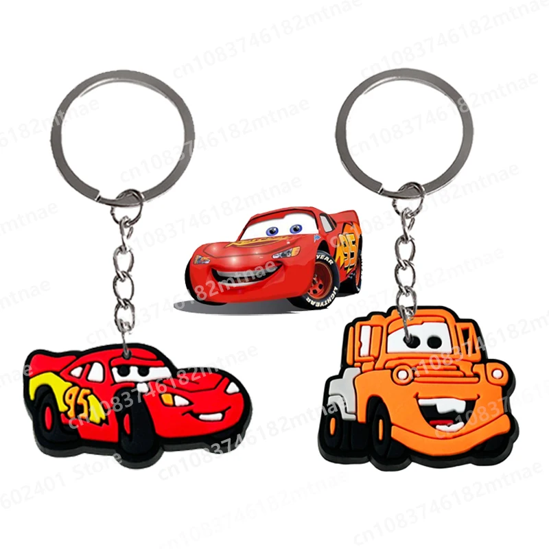 

Disney Cartoon Movies Cars Keychain Accessory Pendant Lightning McQueen Racing Pendant Bag Key Chain Children's Toy Gifts