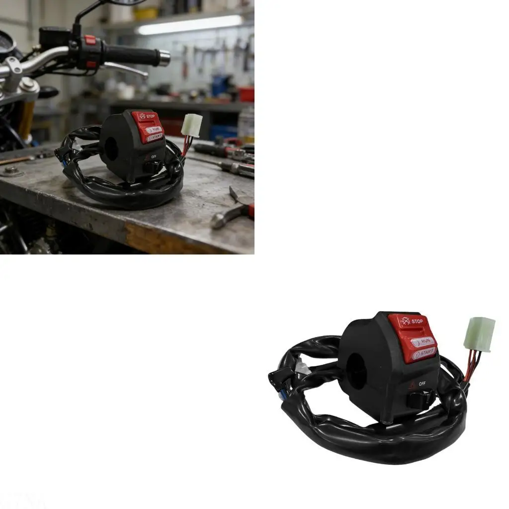 G7NA Strong Motorcycle Start Stop Button ABS Suitable for Various Bike Models