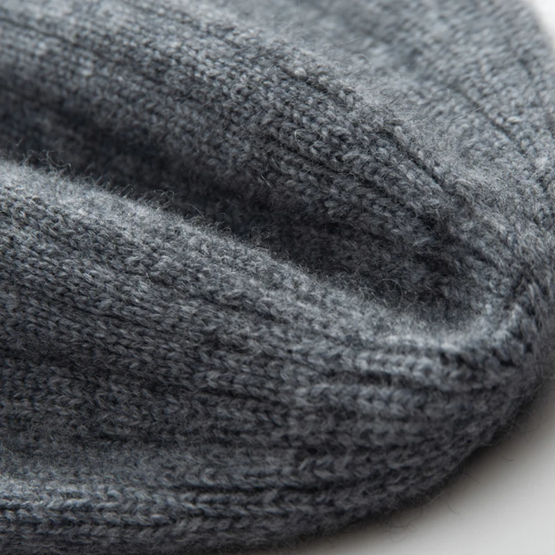 Top Qualität Winter Kaschmir Hüte Frauen Casual Outdoor Warm Halten Kopfbedeckungen Weiche Kaschmir Gestrickte Hut Unisex Skullies Mützen Kappe – Detail 19