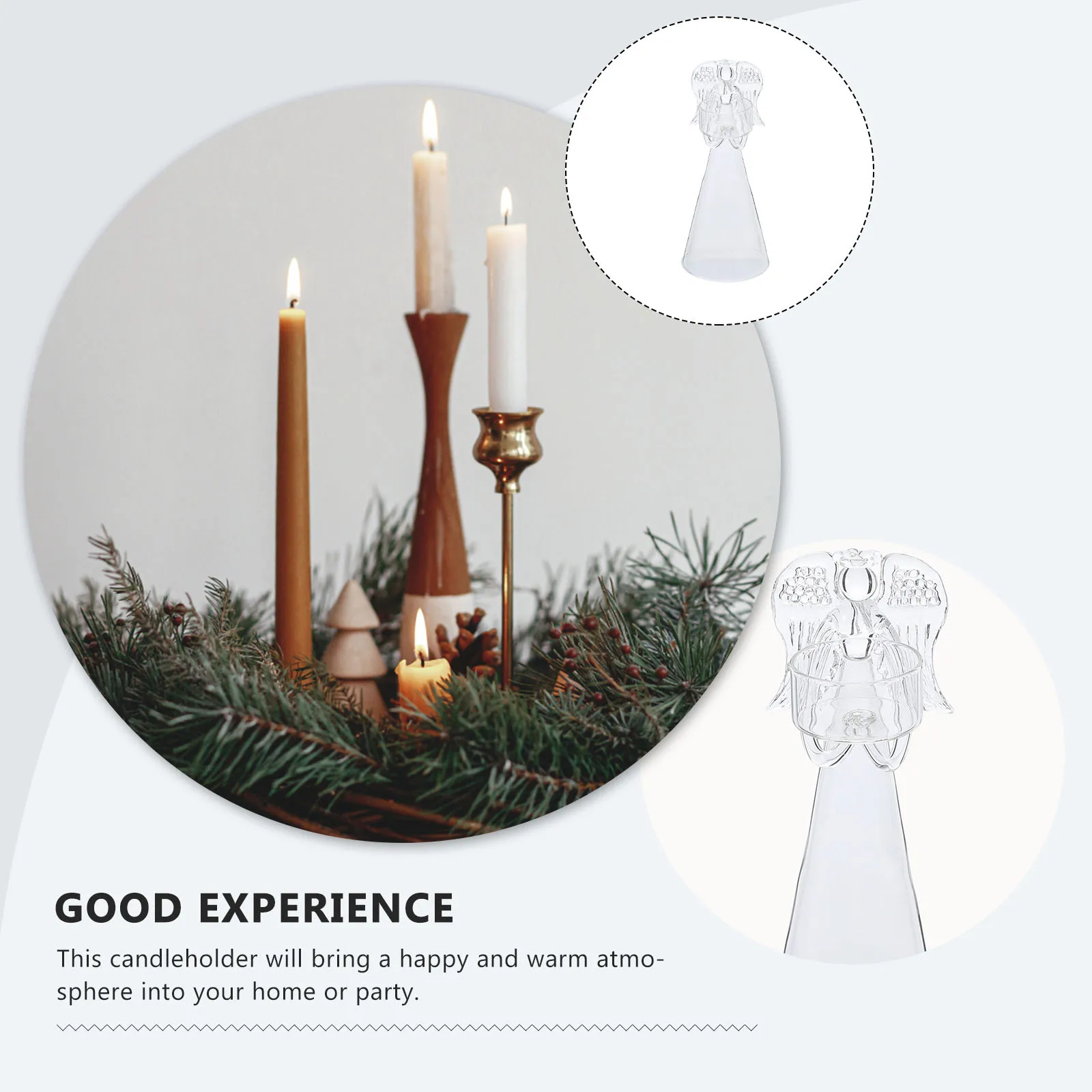 

Memorial Holder Kitchen Table Decor Decorative Sculpture Stand Transparent Cute