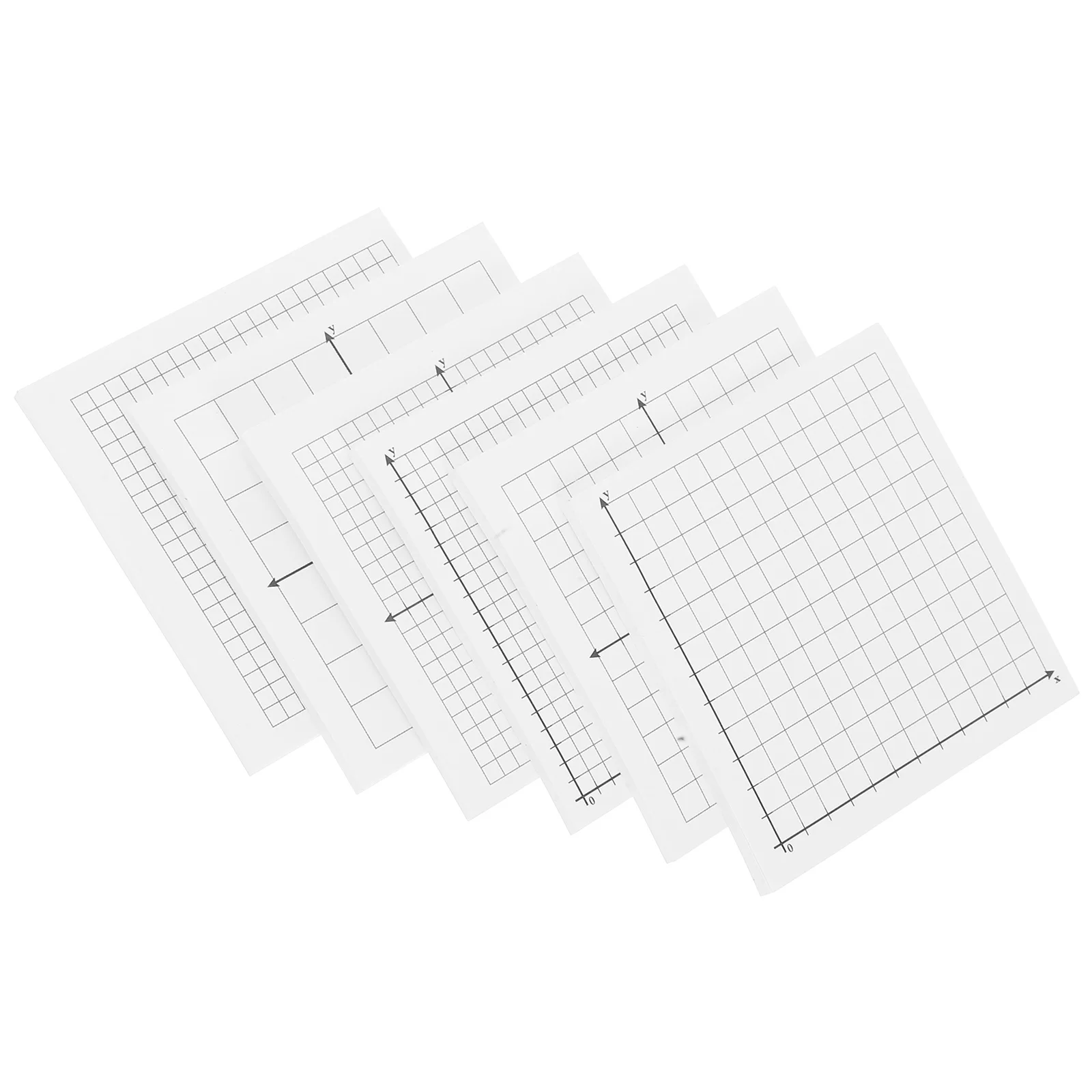 6Pcs Grid Sticky Memo Pads Strong Adhesive Reminder Writing Notes Portable Stationery Notepads Lined Pads