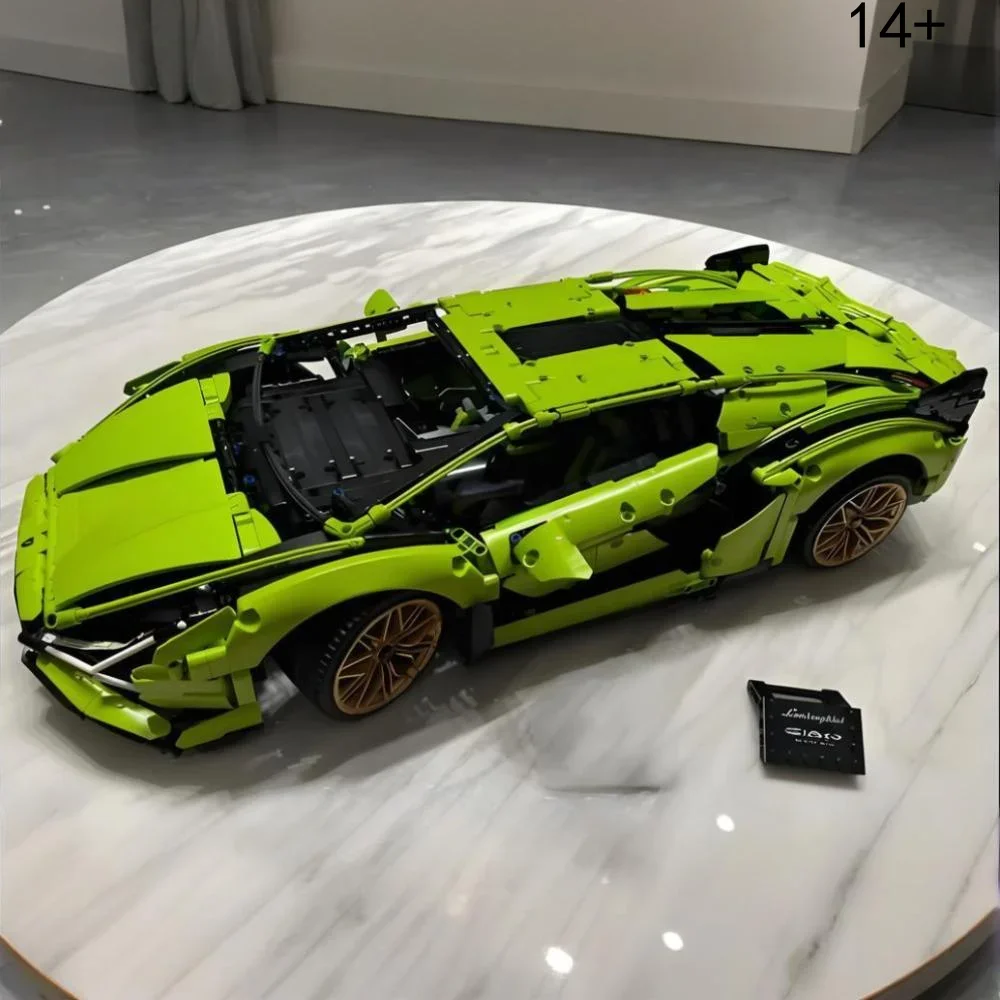 3696 Uds. Técnico Sian FKP 37 SuperCar montar rompecabezas modelo 42115 ladrillos para niños adultos suministros para fiestas regalos de cumpleaños