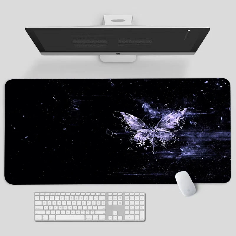 

Black Butterfly Professional Gaming Mouse Pads Endless Player Computer Office Accessories Luxury Economy PC Desktop Blanket mats