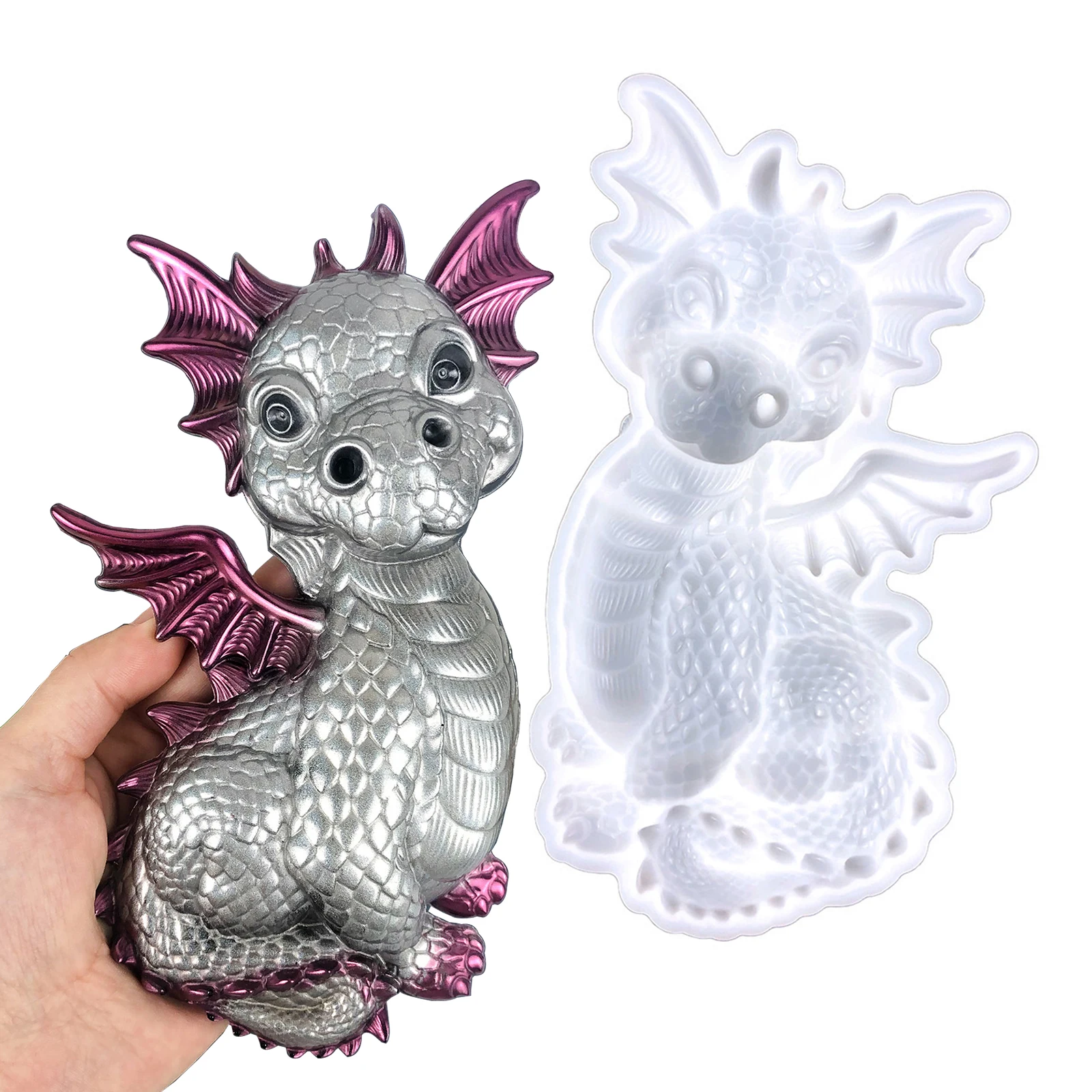 DIY Baby Fly Dragon Silicone Mould Crystal Resin Epoxy Craft Casting Mold Handmade Home Desktop Decoration Crafts Making Tools