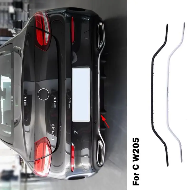 

Rear Bumper Chromium Chrome Trim Spoiler Diffuser A2058853903 A2058854103 For Mercedes Benz C Class W205 C205 C200 C260