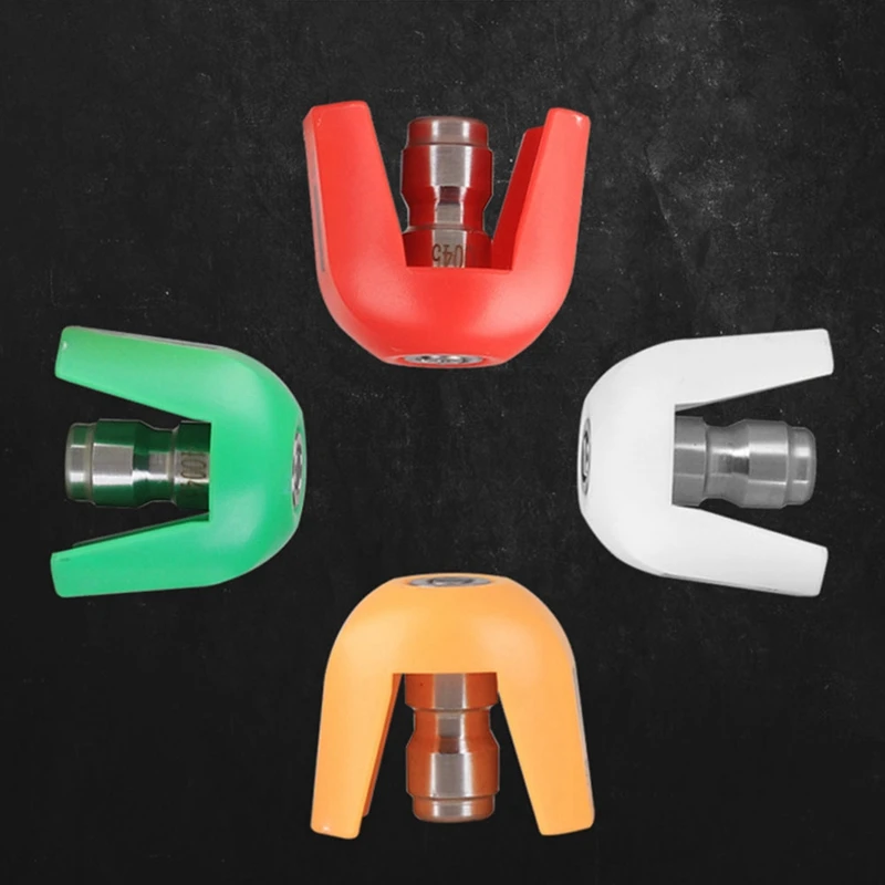 Pressure Washer Tips Quick-Connect Spray Tips Multiple Degrees 1/4 Inch Quick Connect, Spray Set Kits For Karcher, 4 Pack