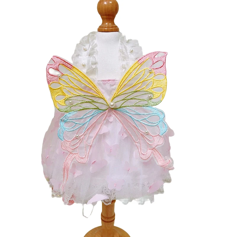 

Cat Dog Dress Butterfly Rainbow Tutu Skirt Chihuahua Yorkies Shih Tzu Maltese Pomeranian Bichon Poodle Schnauzer Pug Clothing
