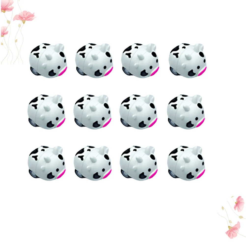 12 قطعة سيارة التراجع للأطفال، نماذج مركبات الجمود على شكل حيوانات كرتونية، سيارة صغيرة لصالح حفلات الأطفال، غير عن بعد #5