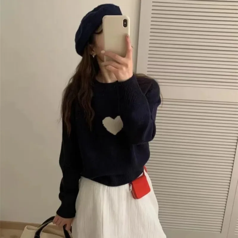 

Love Sweater Women's Loose Autumn and Winter New Design Western Style College Style Sweater