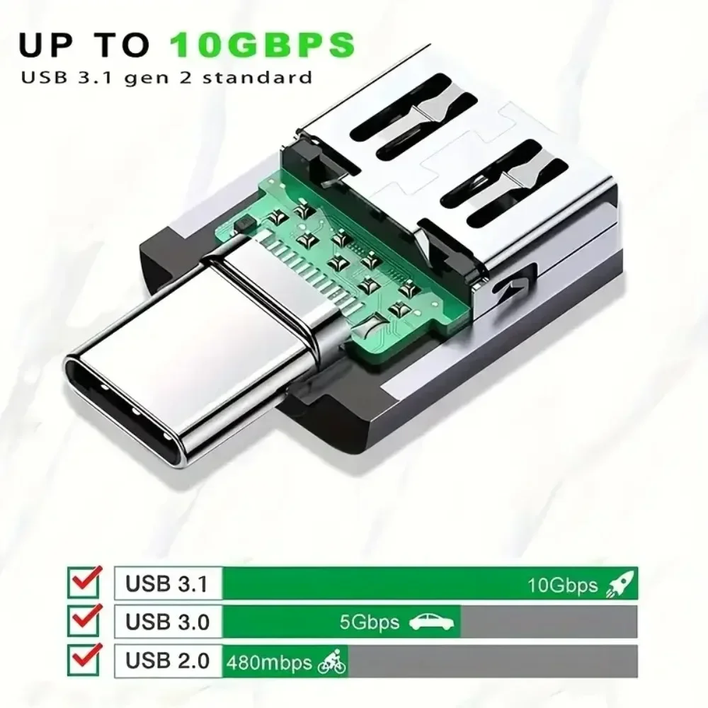 محول Otg عالي السرعة من النوع C لموصل محول Usb3.0 Otg من النوع C Otg Conventer Macbook Pro Xiaomi Huawei Flash Drive Reader
