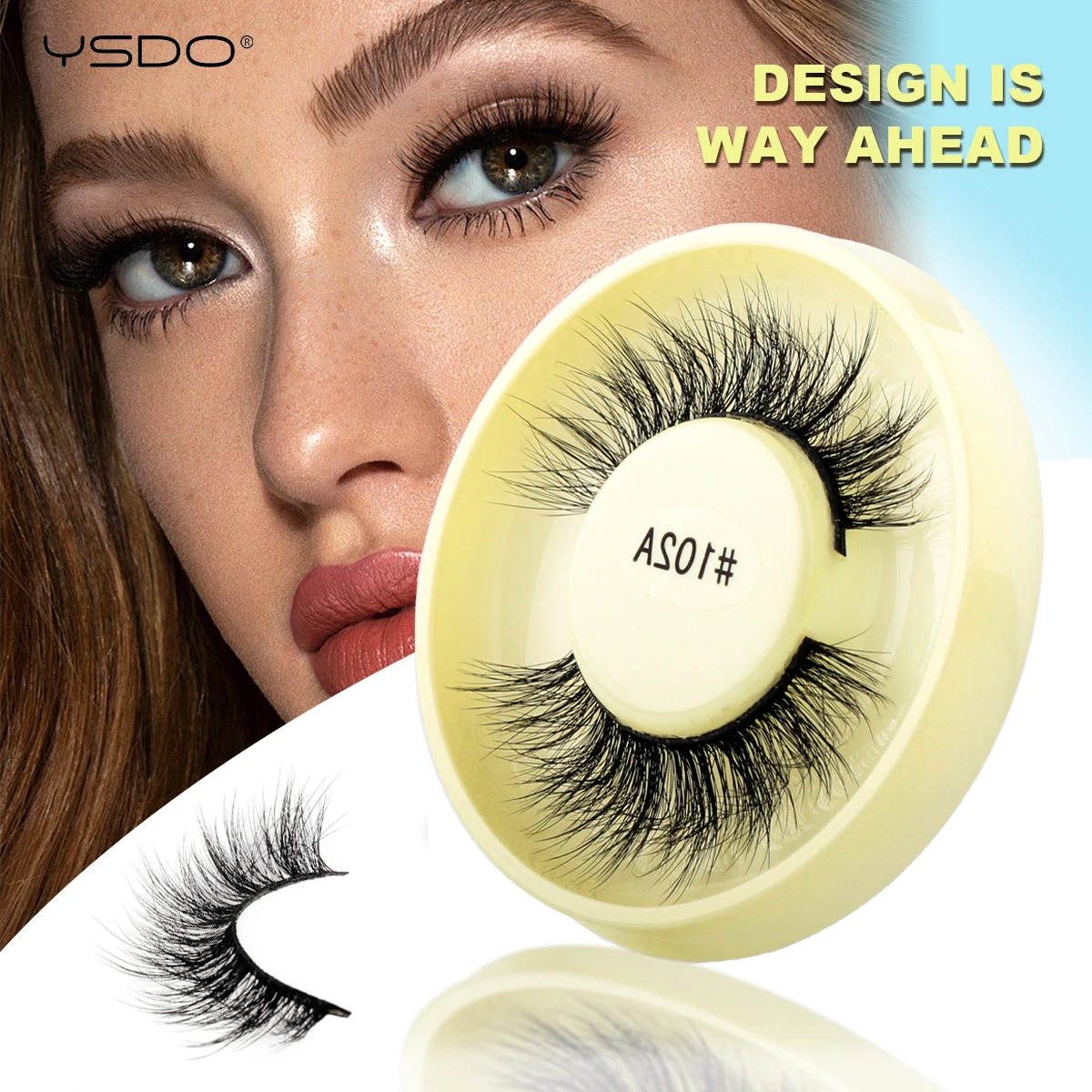 YSDO Natural Mink Lashes 1 Pair Dramatic Soft 3D Mink False Eyelashes Extension Tools Fluffy Thick Fake Lashes Makeup Cilios