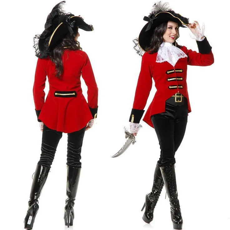 

Adult Halloween Costume Party At A Bar Female Pirate Performance Costume Adult Caribbean Pirate Costume