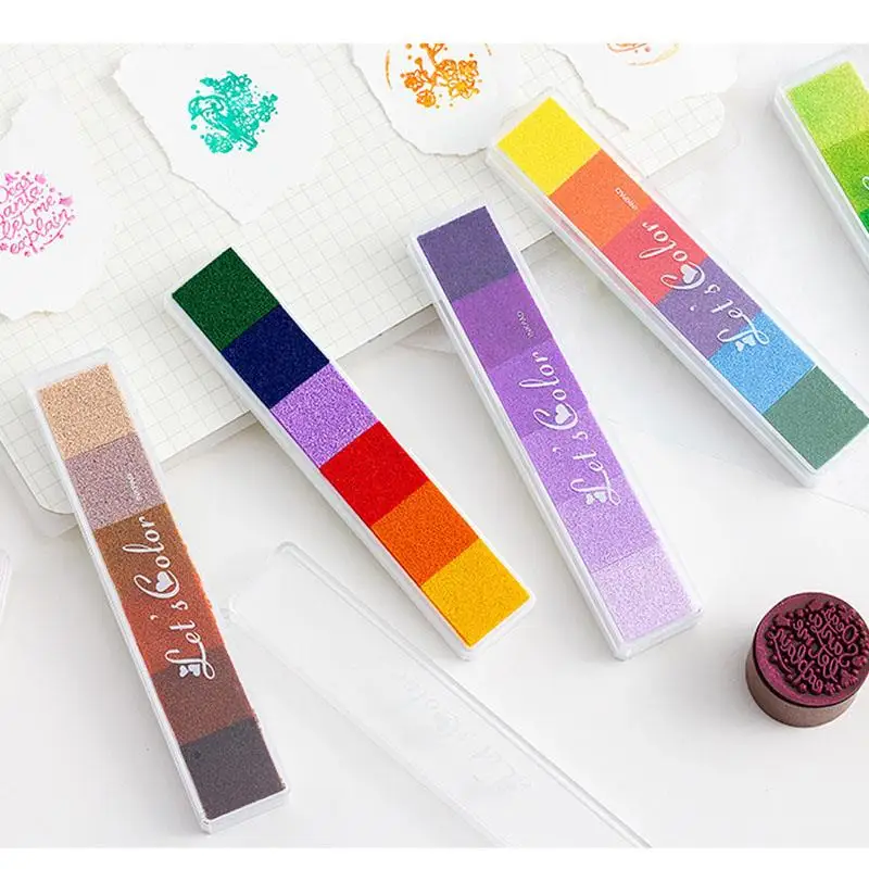 Inkpad Ink stamp pad gradient Colorful  Handmade DIY Craft IY funny work Fingerprint Scrapbooking Accessories Finger Painting