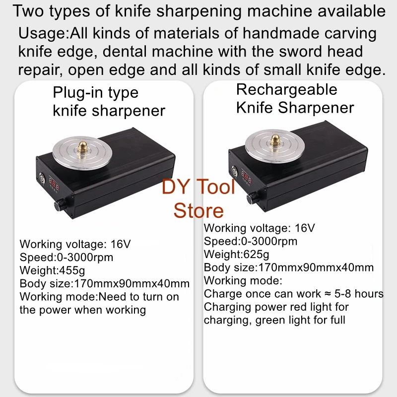 Multi functional small electric charging adjustable speed sharpening machine carving knife plug-in sharpening tool