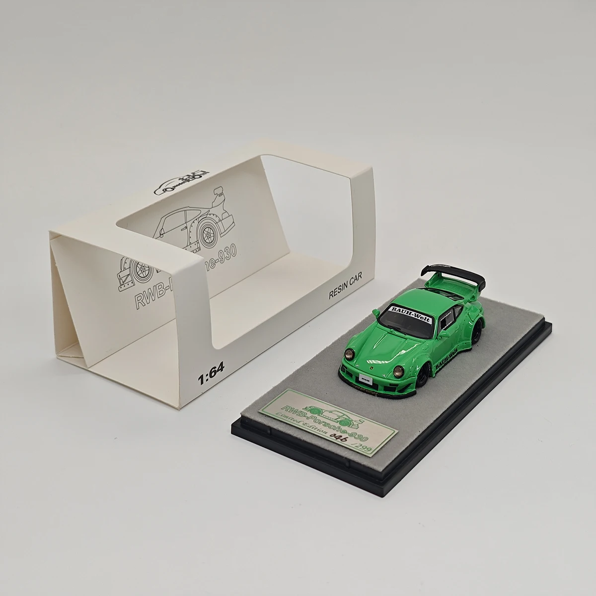 Star Model Inno64 Tarmac Works 1:64 RWB 993 964 Widebody verzamelmodelauto, gegoten modelauto van hars, op voorraad.