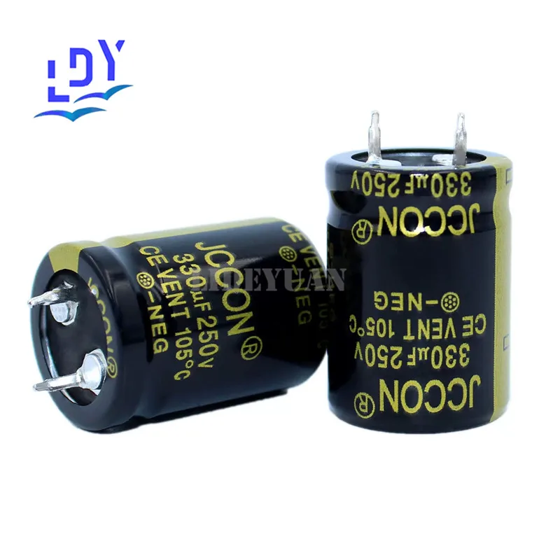 

1pcs 250V 330uF Power Adapter High Frequency Low Resistance Capacitor Multifunction Universal 22x30 250V