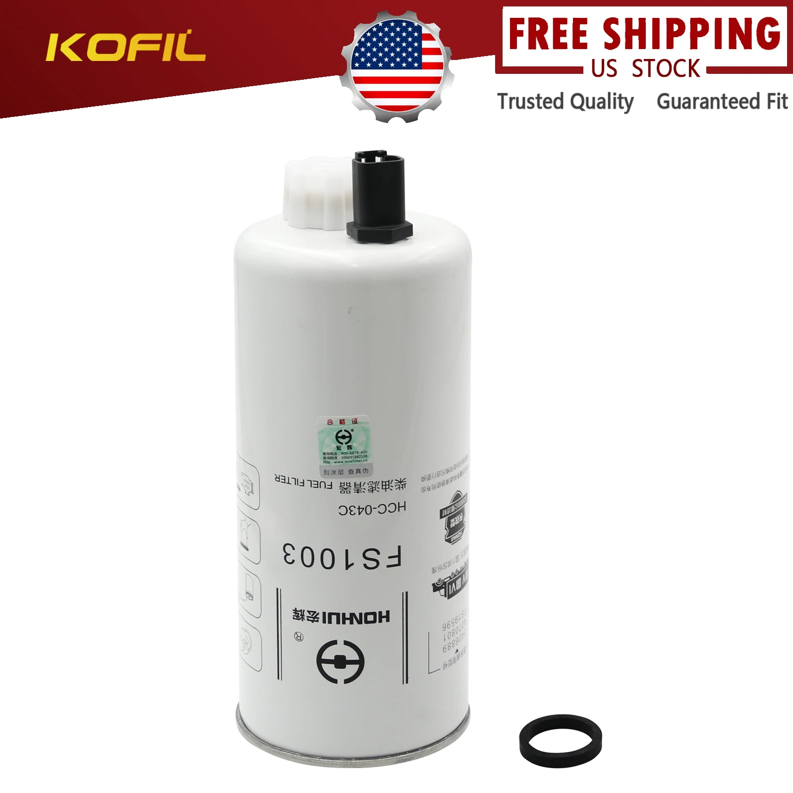 

Топливный фильтр FS1003 для генераторных установок Cummins, дизельный двигатель MBE900 ISB ISC ISL ISLE ISM N14 QSC QSL QSM PX8