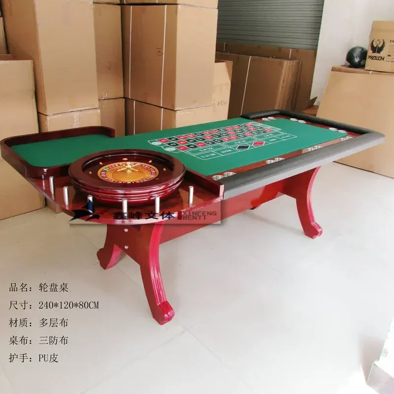 Luxury Roulette Wheel Table Turntable Activity Poker Table Poker Table Entertainment Texas Poker Baccarat