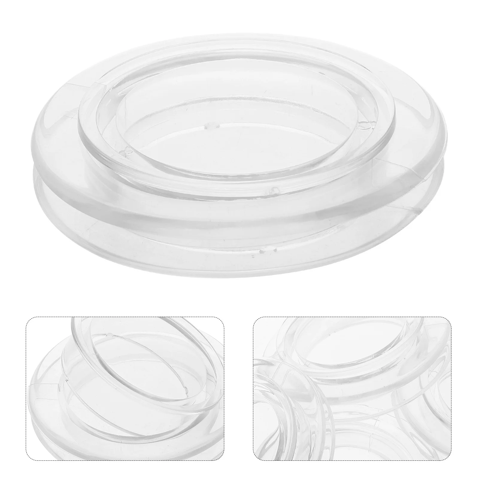 

4Sets Transparent Silicone Table Umbrella Ring Caps Patio Table Umbrella Hole Ring Durable Patio Outdoor Yard Accessories