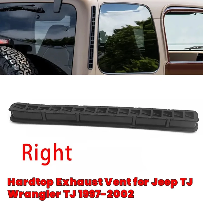 

Car Rear Side Hardtop Exhaust Vent For Jeep Wrangler TJ 1997-2002 Hard Top Door Exhaust Air Vent