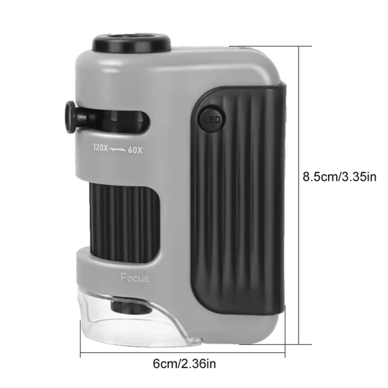 Advanced Pocket Microscope Children's Handheld Microscope Forstudents Toobserve Microorganisms