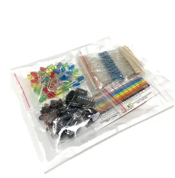 Diy Elektronica Kit Accessoire Pack Condensator Weerstand Led Light Actieve Passieve Keramische Chip Knop Aluminium Elektrolytische Voor R3