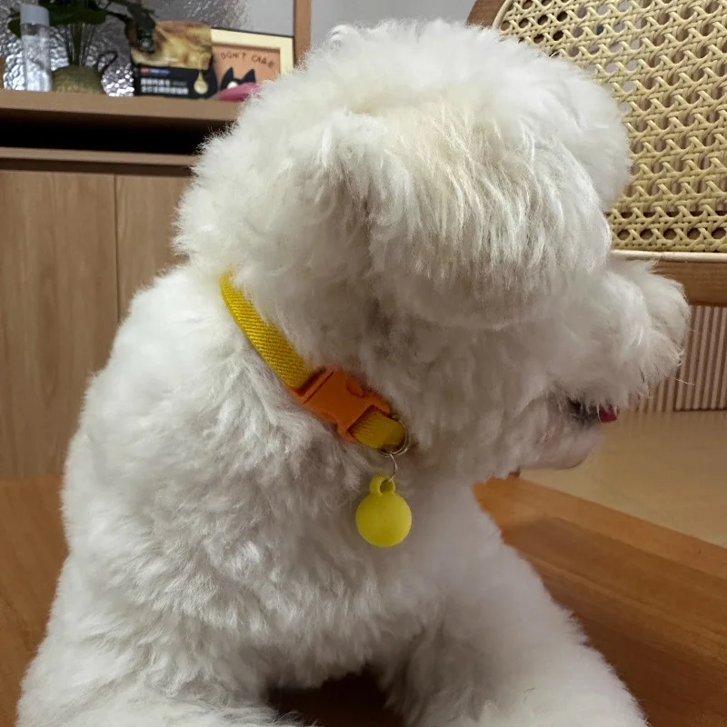 Modisches Sicherheits-Katzenhalsband, elastische Stretch-Halsbänder, leicht für Kätzchen, Hals für alle Katzen, mit Macaron-Ball-Haustierzubehör – Detail 5