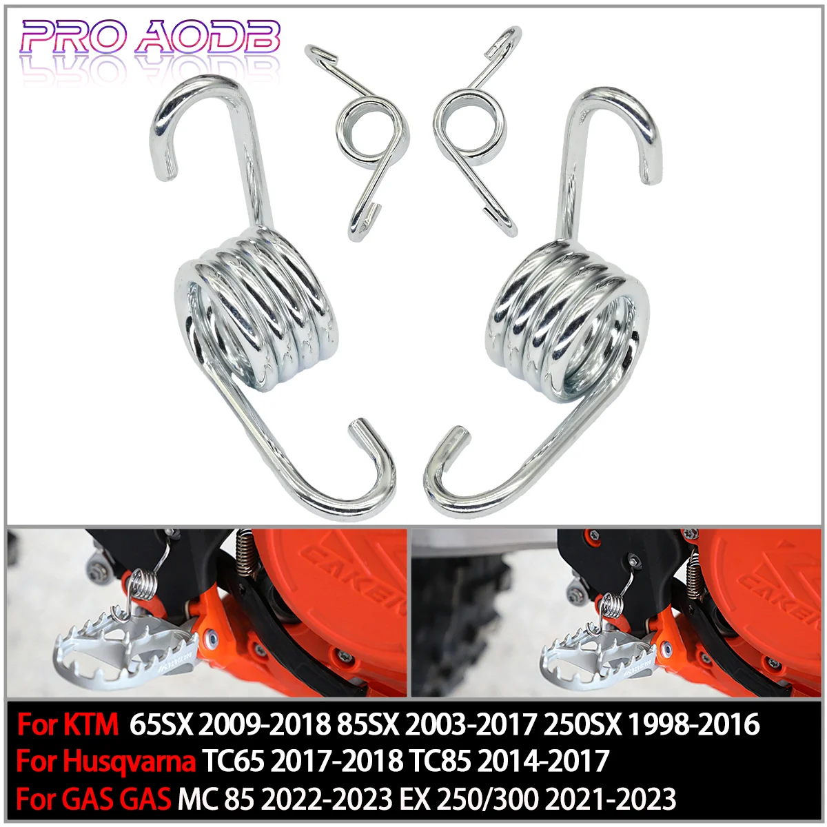 

Motorcycle Foot Rest Footpegs Pedals Spring For KTM SX SX-F EXC EXC-F XC XC-F XC-W XCF-W 68 85 125 150 200 250 300 350 450 500