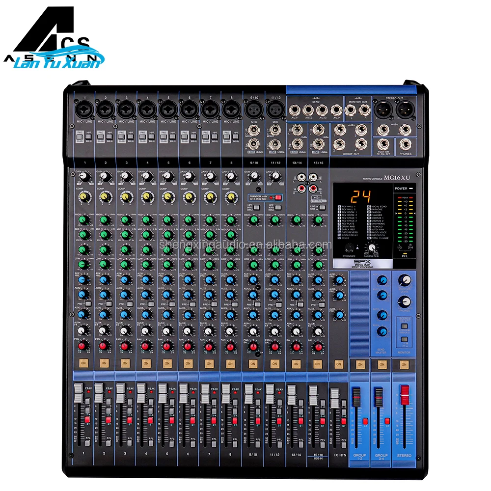 

MG16XU Hot Sale Professional 16-Channel Audio Mixer High Quality MG16XU Digital Audio Console