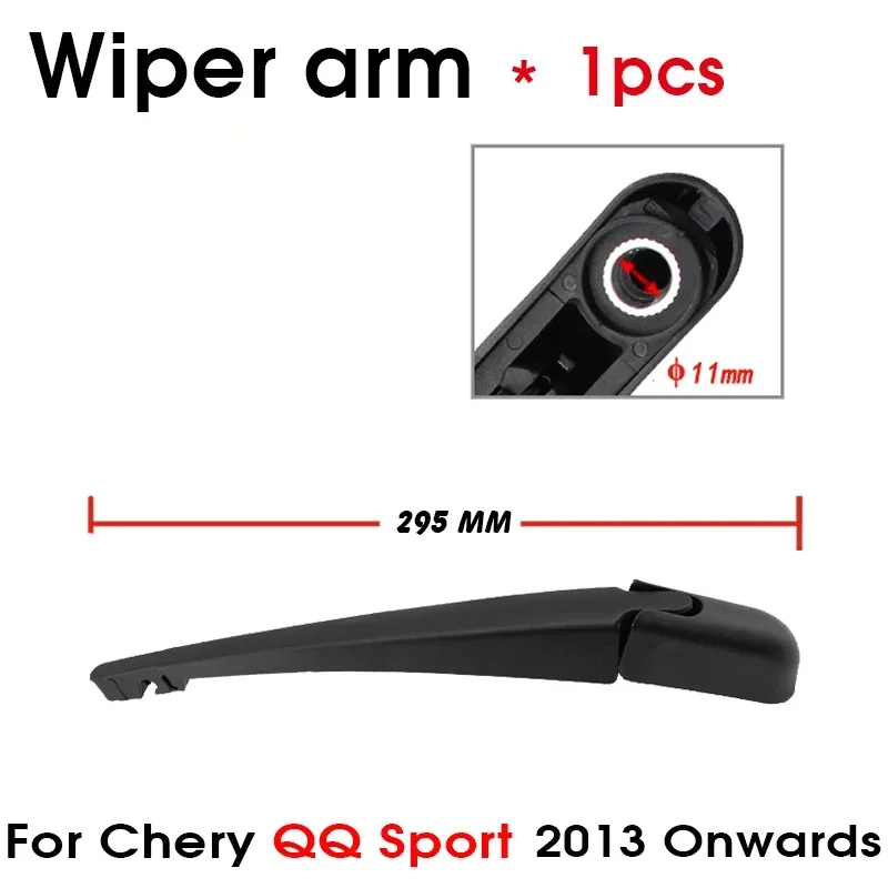 أفضل سيارة الخلفية ممسحة زجاج أمامي الذراع شفرات فرش لشيري QQ الرياضة 2013 فصاعدا الزجاج الأمامي اكسسوارات السيارات التصميم