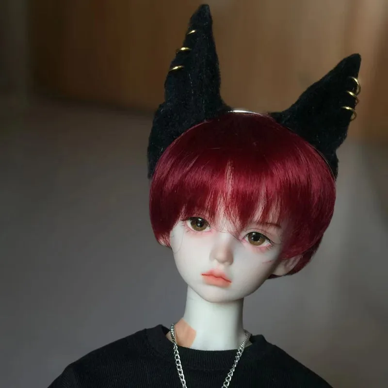 Nowa dostawa Handmade Anime Cosplay kot wilk królik uszy Hairhoop szpilka nakrycia głowy dla lalki przebranie na karnawał akcesoria