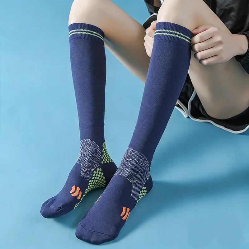 

Трансграничные модные компрессионные носки для бега в японском стиле, эластичные носки для коррекции икры, спортивные носки для мужчин и женщин