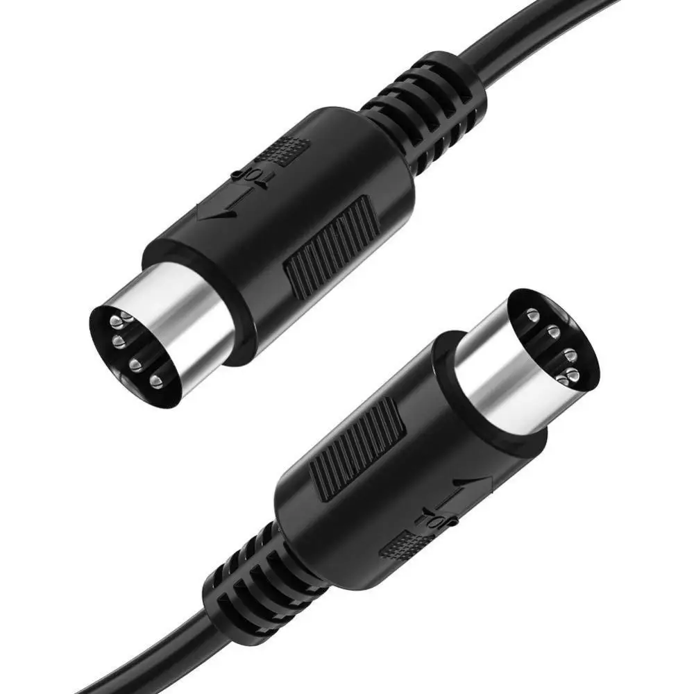 Male To Male MIDI Cable Copper Multiple Lengths Audio Extension Cord Music Gear 5-Pin DIN Plug Din-5pin M/M Cable Adapter