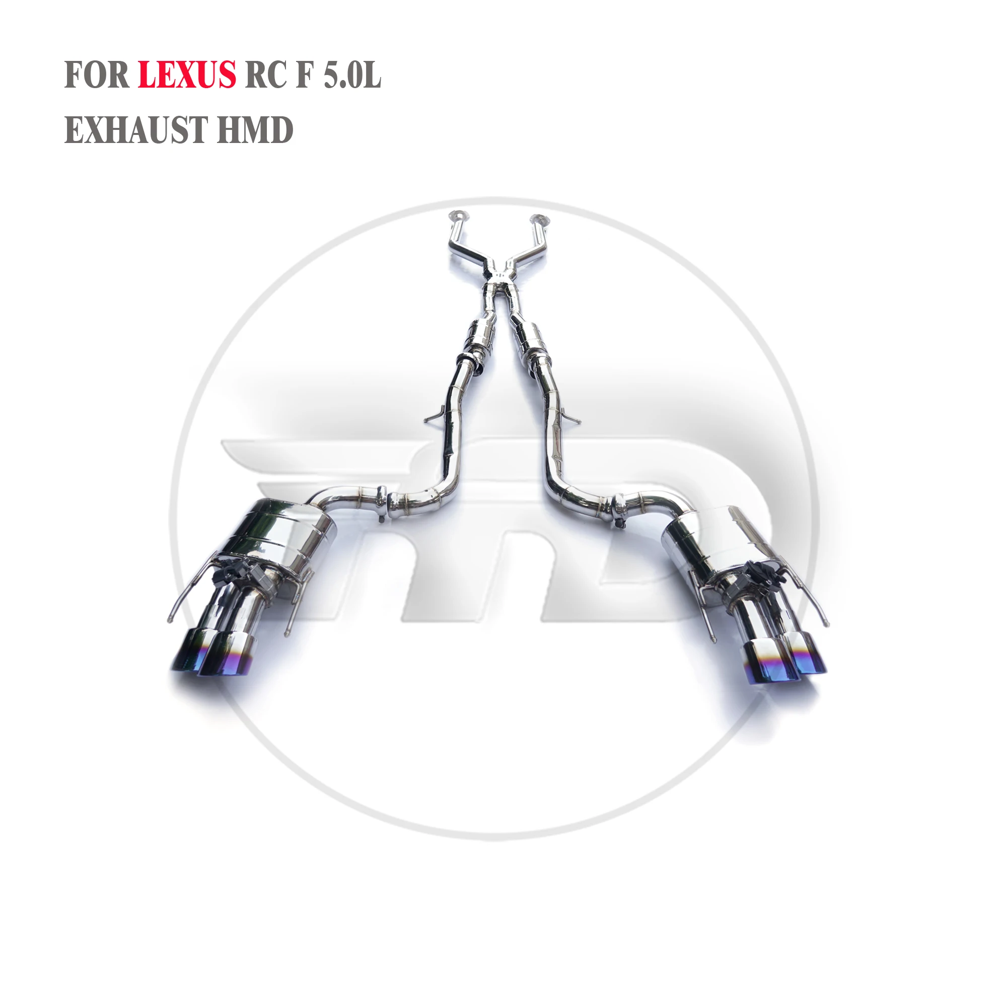 

HMD Stainless Steel exhaust System Performance Catback is suitable for Lexus RCF 5.0L automotive valve muffler valves