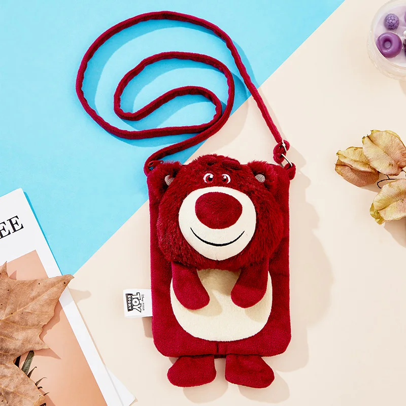 ديزني غرزة أنيمي لطيف لوسو Crossbody حقيبة الهاتف المحمول غرزة الكرتون السيدات الكتف تغيير حقيبة الفتيات هدية الاطفال اللعب
