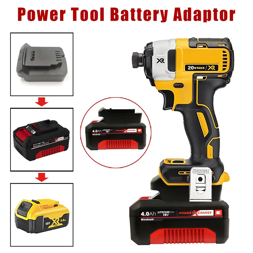 Battery Adapter Converter For Einhell Power X-Change 18V Li-Ion Battery To For Dewalt 18V 20V Li-Ion Battery Tool