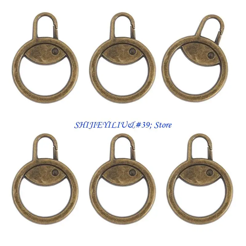 

E21F 6 шт., застежки-молнии, съемные молнии, зажимы, пряжки, молнии для рюкзаков, головка для дома, путешественника и любителя