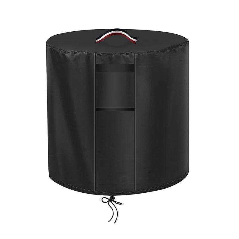 LICE-FirepitครอบคลุมรอบFire Pit Cover 24 นิ้วFirepit Cover Fireตารางเตาผิงฝาครอบแก๊สโพรเพนFire Pitครอบคลุม