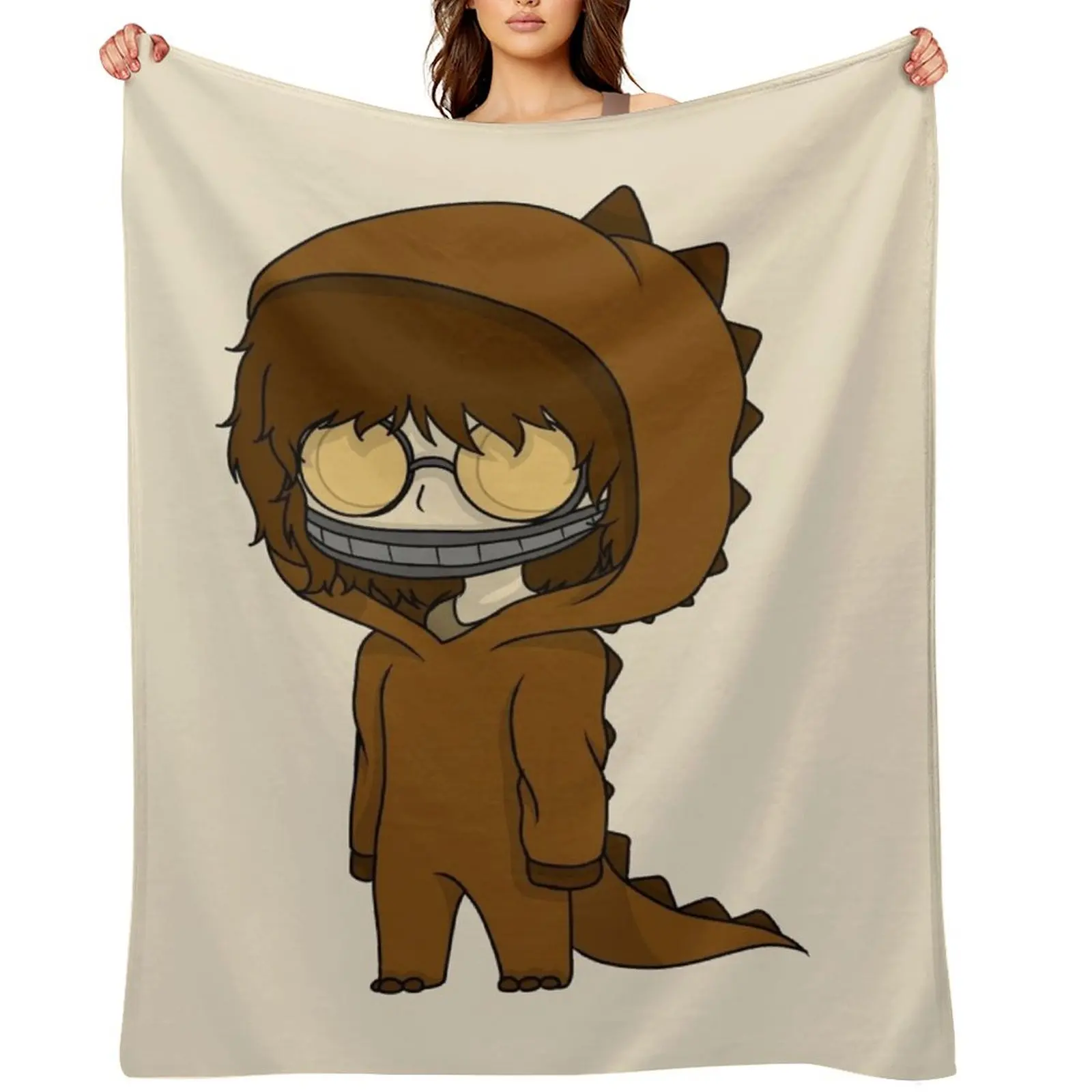 

ticci toby dinosaur chibi Throw Blanket For Baby Hairys Single cosplay anime Blankets