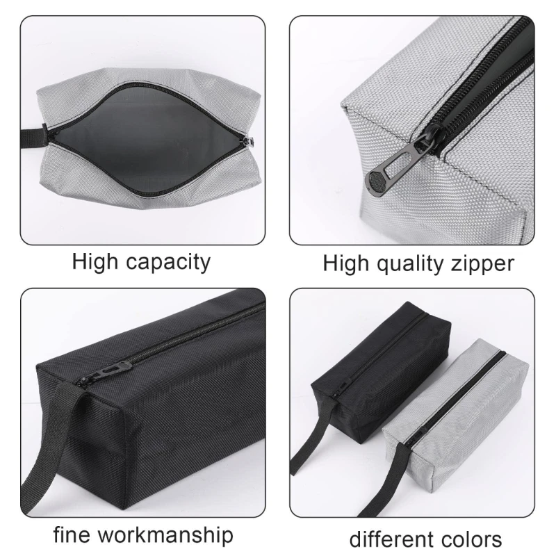Холщовая сумка для инструментов на молнии, многофункциональный органайзер, сумка для хранения для мужчин, сумка для хранения 2