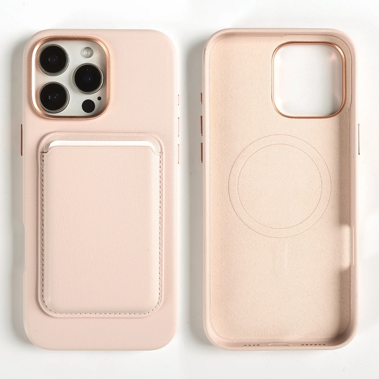 

Био экологически чистый кожаный чехол с магнитной картой для iphone 16 Pro Max, чехлы 15pro 14 13, беспроводная крышка Magsafe, отдельные задние чехлы