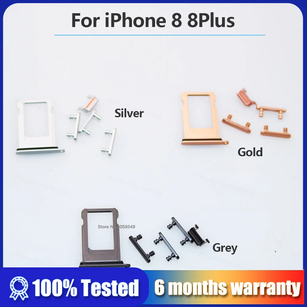 High Quality For iPhone X XR XS Max Volume Vibrate Key Switch Power Lock Side Button Full Sets Replacement Part