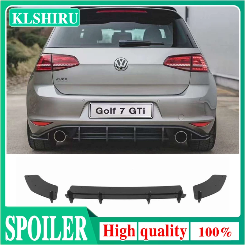 For Volkswagen Golf 7 VII MK7 GTI 2014-2017 car rear lip diffuser