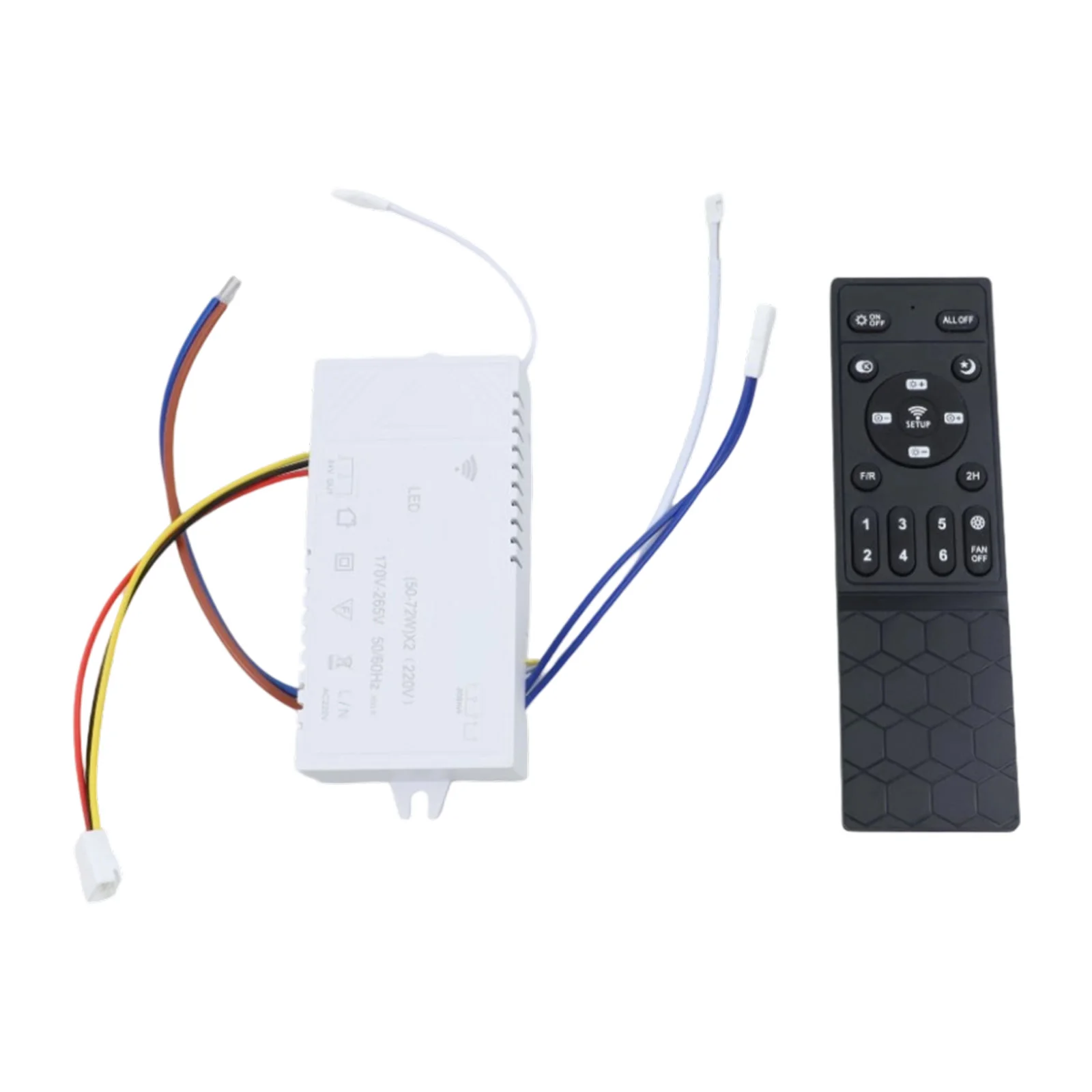 

As Shown In The Picture LED Ceiling Fan Remote Versatile Room Adaptation Adjustable Speed Options Advanced Frequency Technology