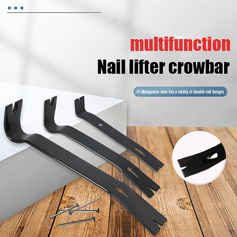 Hand Crowbar Tool Multi-functional Staple Remover Nail Puller Pry Bar For Trimming Work Window Decoration