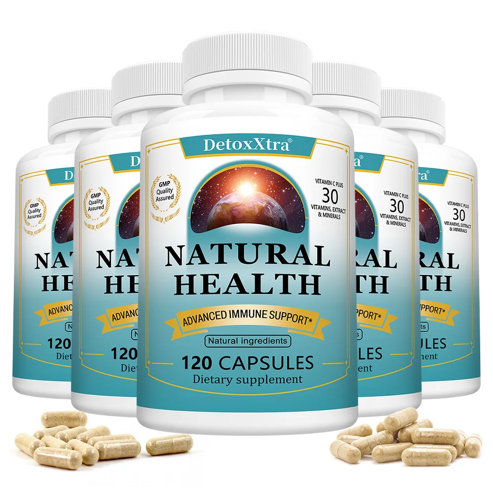 

Immune Support Supplement - Elderberry, Echinacea, Vitamin C & Zinc Supplement - Promote Overall Health for Adults, 120 Capsules