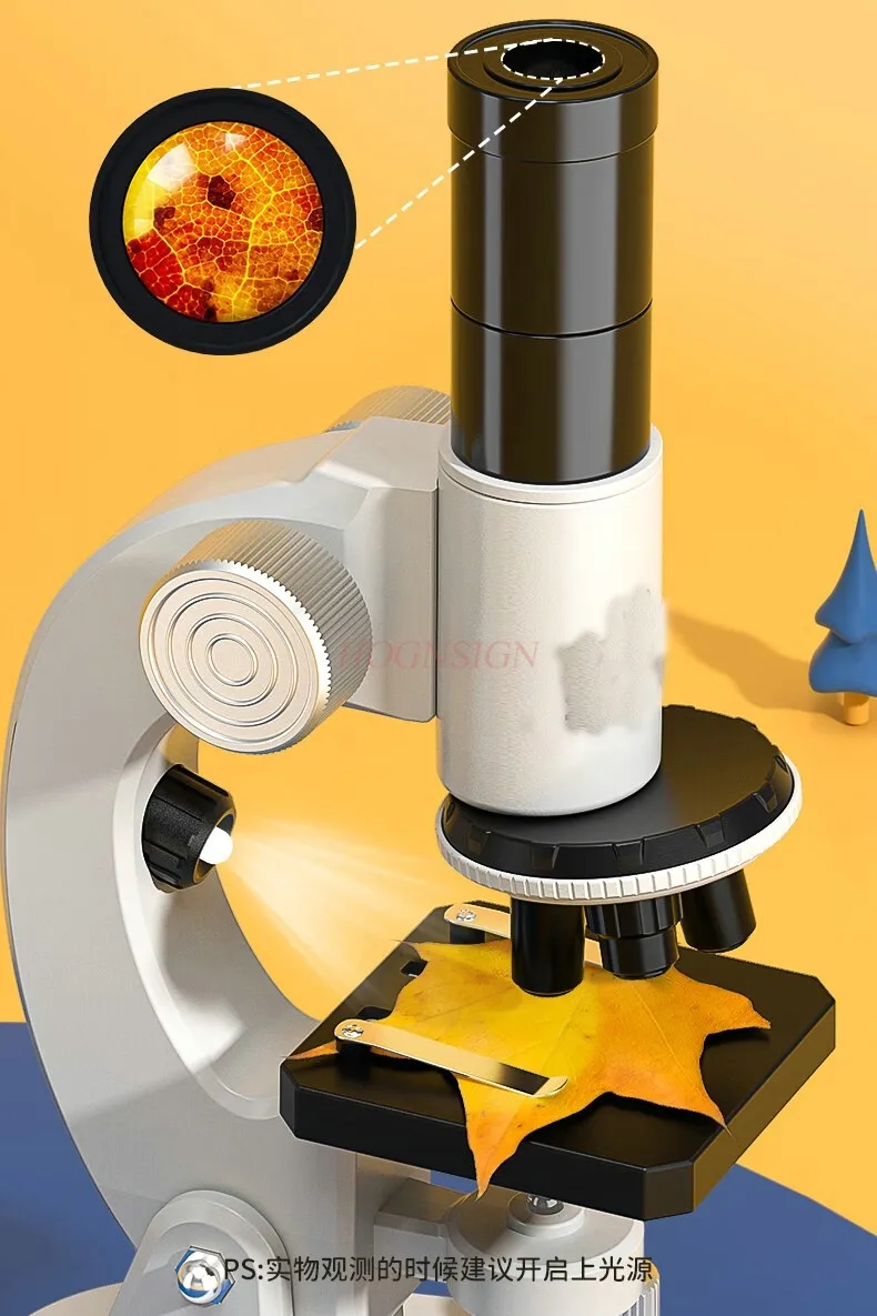 Children's Microscope Biological Science Experimental Set for Primary and Secondary School Students Optical High Definition